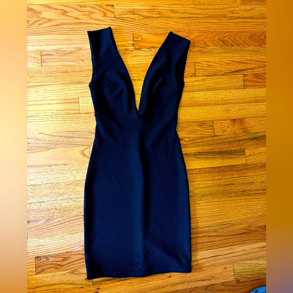 ASOS black sexy plunge dress size 2